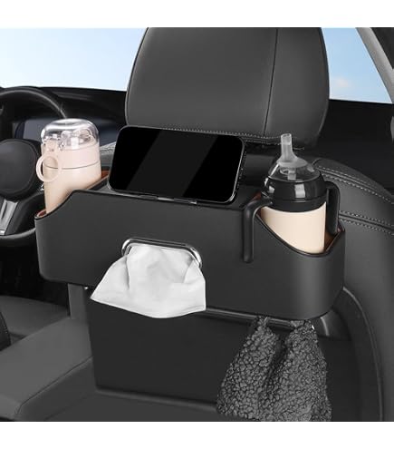Crochet Porte-gobelets Pour Appuie-tête De Voiture - 2 En 1 - Design Antidérapant