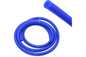 UXNEY Tubo in silicone ad alta temperatura – blu, 5 mm ID, lunghezza 3 m, tubo di scarico per acqua di raffreddamento, refrigerante, sistema turbo di raffreddamento