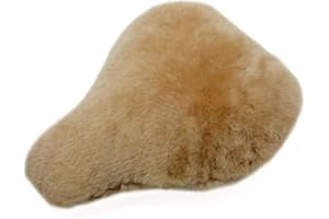 Reissner Lammfelle, copertura della sella in pelle di agnello, per biciclette, e con corona in pelliccia intrecciata (FSB C)