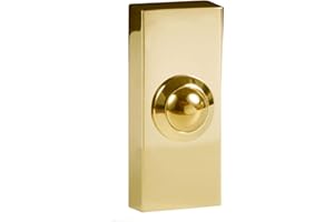 BYRON BYR2204 : 2204 Wired Bell Push Brass 74 x 32mm