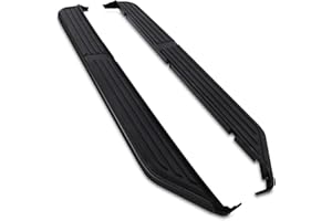 Predator 4x4 All Black Side Steps Foot Rails Compatible with Land Rover Discovery 3 4 L319 2004-2016 Bolt On Aluminium and ABS Running Boards Sidesteps Accessories