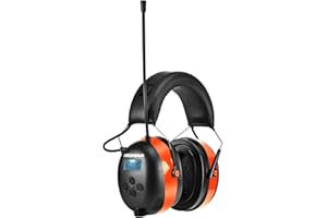 PROHEAR 033A (aggiornamento), protezione dell'udito con radio DAB +/Bluetooth/FM, cuffie con radio con microfono integrato e riduzione del rumore