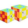 Cubelelo Drift 3x3 & 4x4 Stickerless Combo Set – Premium Dual Speed Cube Bundle for All Skill Levels – Smooth Turning, Durable, and Vibrant Stickerless Design