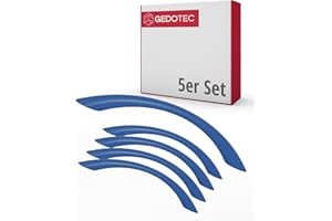 Gedotec Tiradores para muebles de dormitorio infantil | Distancia entre agujeros 128 mm | Color Azul oscuro | 5 piezas | Tiradores para cajones de plástico | COLOUR | Tiradores de puerta coloridos |