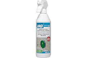 HG Spray Protector Antimoho, Limpiador de Moho para el Baño, Protector Antideslizante para Azulejos, Protector de Juntas y Silicona - 500ml