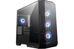 MSI MAG PANO M100L PZ Boîtier PC Micro-ATX, Support pour Carte Graphique, Niveau à Bulle, filtres à poussière, Espace de 33mm pour Le Passage des câbles, USB Type-C (20 GB/s)