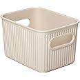 TATAY Storage Box Baobab ECOHOME, 1,5L Capacity, Polypropylene BPA free, 100% Recycled Material. Measures 12,5 x 16,4 x 10 cm, Beige