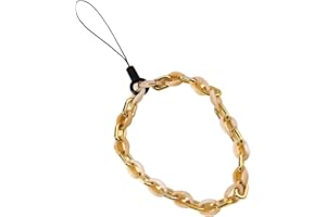 Duories Cadena universal para teléfono móvil, antiperdida, cadena para teléfono móvil, cordón acrílico, hebilla de anillo de cuentas, cadena para teléfono móvil, colgante para mujer, accesorios para