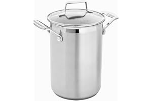 SCANPAN Cuiseur à Asperges en INOX avec Panier et Couvercle en Verre 4,5 l Impact