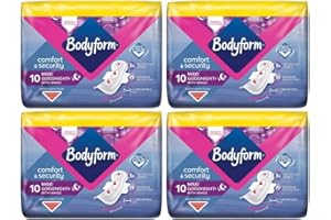 LINENVALE Maxi Goodnight Comfort & Security with Wings, Pack of 4x10 (40 Pads)