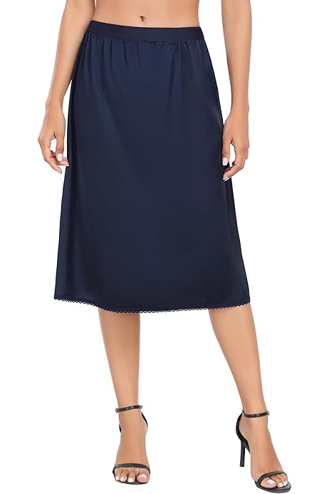 Sottogonna In Cotone Con Pizzo BEAUTELICATE - Comoda E Traspirante, Perfetta Sotto Vestiti E Gonne - Foto 3