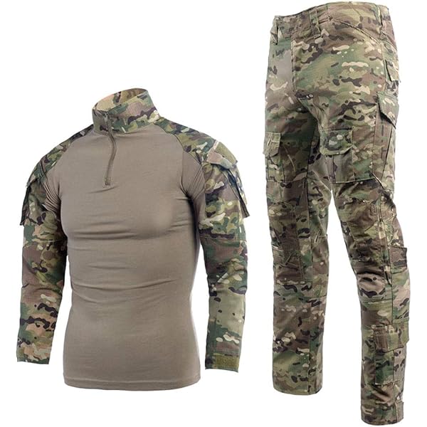 Uniforme de Combat Tactique en Gros Jungle Camo Woodland Grenouille Costume pour