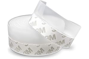 JEMESI Bas de Porte Adhésif,5M x 3,5CM Bande D'étanchéité en Silicone Souple Adhésif Imperméable à l'Eau Isolement du Bruit pour Porte Fenêtre Anti Souris Fourmi Cafard Insectes (Transparent)