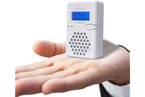 ZITUSO Mini Carbon Monoxide Detector,Battery Powered CO Alarm with LED Digital Display and 85DB Sound Alarm, Test-Reset Button, Low Battery Indicator for Home,Travel,Portable