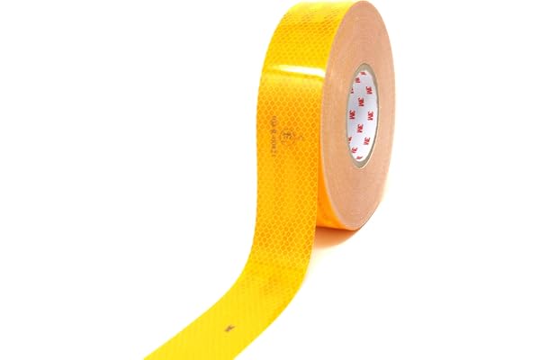 Finest Folia 3 m diamantklass 983 Scotchlite konturmarkering reflexfolie reflexband gul, 10 meter (3,30 €/meter)