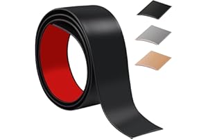 ZTOWOTO 200cm Barre De Seuil Adhesive，Flexible Seuil De Porte Adhesif PVC,Barres De Transition De Seuil Pour La Cuisine/Salon,Profil De Transition Pour Joindre Les Joints De Sol/Carrelage/Laminé（4cm，Noir）