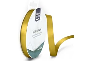 Vaessen Creative Ruban de Satin Double, Or, 9mm, 10m, Taille unique