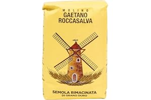 Sicilia Bedda - SEMOLA RIMACINATA di Grano Duro Siciliano - Grano Siciliano Selezionato - Confezione da 5 KG