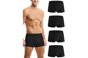 Hoerev Zestaw 4 męskich super miękkich i wygodnych majtek z włókna