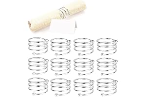 Gold Silber Serviettenringe, 6/12 Stück Metall Serviettenschnallen für Hochzeitsfeier Abendessen Jubiläum Tischdekoration