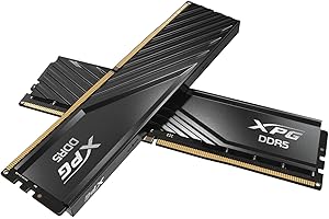 XPG Lancer Blade DDR5 6000MHz CL30 32GB (2x16GB) PC5-48000 RAM 288-Pins UDIMM Desktop Memory Kit Black Heatsink(AX5U6000C3016G-DTLABBK)