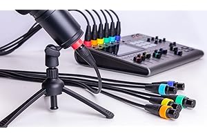 Zoom - XLR-6C - Pack 6 paires d'anneaux de couleur - pour identifier les câbles XLR