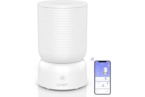 CLEVAST Umidificatore ambiente intelligenti per bambini, umidificatore a ultrasuoni 3L silenzioso con diffusore di oli essenziali, controllo dell'umidità, umidificatore d'aria Wi-Fi per casa