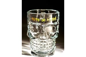 TUFF LUV Tete De Mort - Bicchiere da birra triplo, motivo: teschi