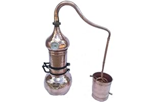 LUSA distillatore alambicco STILL COLONNE rame speciale estrazione di erbe aromatiche … (3 litros)