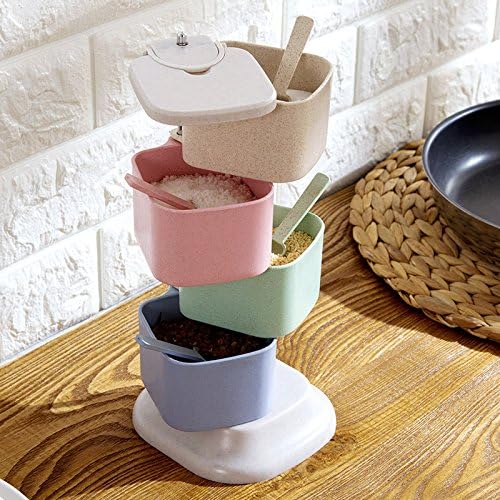 Wheat straw flavoring tank tower rotation topping the kitchen salt monosodium glutamate flavoring sauce tank cartridge kit