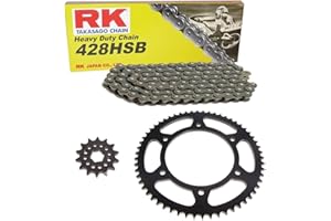 RK TAKASAGO CHAIN JAPAN Kettensatz geeignet für Yamaha WR 125 R X 09-17 Kette RK 428 H 134 offen 14/53