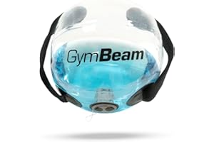 GymBeam Water Powerball - Strumento Funzionale per l'Allenamento a Casa, Peso Regolabile fino a 15 kg, in Robusto PVC, con Maniglie Laterali, Pompa ad Aria