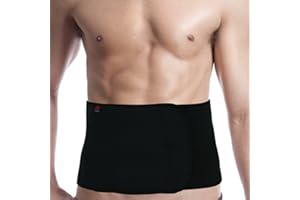 Faxianther Adults Neoprene Compression Waist Trimmer Belt Lower Back Lumbar Support Adjustable Exercise Sauna Band Weight Loss Ab Wrap