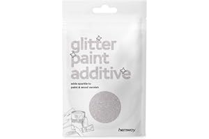 Hemway Paint Additive Sample - Mother Of Pearl - Mix With Emulsion Water Based Paints Wall Ceiling Glitter Paint - 10g