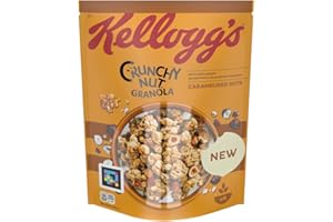 Kellogg's Crunchy Nut Granola Caramelised Nuts (1 x 380 g) - Croustillant céréales aux noix caramélisées - Noix entière Granola sans colorants ni arômes artificiels