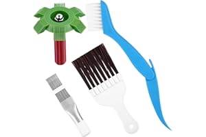 WINBEST 4 sztuki grzebienia skraplaczowego, suszarki, suszarki, suszarki, szczotki do czyszczenia suszarki, grzebień lamelowy, pompa ciepła, grzebień do czyszczenia klimatyzacji, lodówek, parowników,