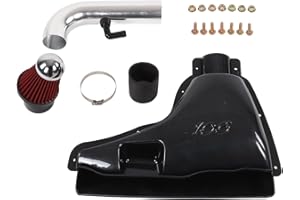 Akozon Filtre à Air D'admission Style en Fibre de Carbone Kit de Filtre de Boîte à Air D'admission D'admission Pour 106 1997-1999 S16 1.6L 16V