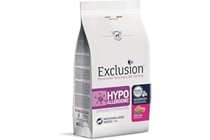 EXCLUSION DIET Exclusion Maiale & Piselli 12 kg Hypoallergenico per Cani Taglia Media e Grande