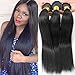 Sunwell Brazilian Virgin Hair Weave 3 Bundles Silky Straight Hair Weft 7A Unprocessed Remy Human Hair Extensions 300g/Lot Natural Color (18inch 20inch 22inch)