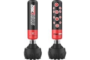 MAXSTRENGTH Max Strength Boxsack, freistehend, 1,8 m, strapazierfähig, mit Zielständer, ideal für Kickboxen, Boxen, Verschiedene Kampfsportarten und MMA-Trainingsgeräte