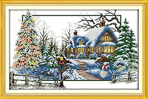 Labellevie Kreuzstich Stickerei DIY Handarbeit Stickpackung Set 65cm x 45cm: Vier Jahreszeiten - 5