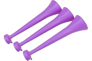 ‎FUN FAN LINE FUN FAN LINE - 3er-Pack Vuvuzelas aus Widerstandsfähigem Kunststoff | Animationstrompeten für Fußball, Sportveranstaltungen und Partys | Hupe Extremer Lärm 120 DB | Partyzubehör für Fans