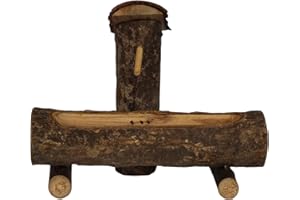 ZICOM Krippenzubehör Wassertrog 12x6x10cm Holz – Detaillierter Miniatur-Wassertrog für Krippen