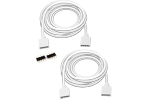 S SIENOC Euroharry 2 sztuki przedłużek LED 4-biegunowy, przedłużacz RGB do 3528 5050 2835