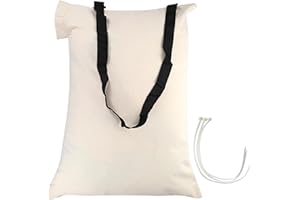 IGNPION Universeller Laub-Vakuum-Gebläsebeutel mit Schulter, 90 l großes Fassungsvermögen, Gartenlaubsammelbeutel, passend für die meisten Laubsauger, Laubmulcher, Ersatztasche mit Reißverschluss für