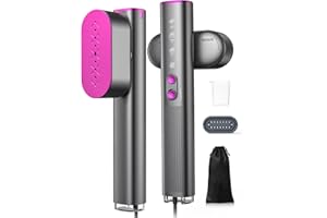 SINGPHERE Fer à Repasser Vapeur Portable, 110-240V Double Tension, Mini Fer à Vapeur 2-en-1 (Voyage/Domicile), Chauffe Rapide 15s, 1000W, Léger et Compact - Idéal pour Voyages