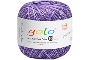 golo Crochet Thread Size 10 Yarn for Hand Knitting Lace Yarn