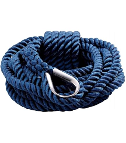 Cima Ormeggio OSCULATI Nera 16mm X 8m - Poliestere Con Redance In Acciaio Inox - Foto 3