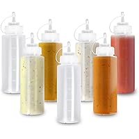 matana - 8 Stück Soßenspender Squeeze Flasche - BPA-frei, 500ml