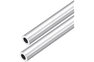 DMiotech 2-pack (20 mm OD x 12 mm ID) 6063 aluminium runt rör 300 mm längd industri metallrör för maskinram konstruktion gör